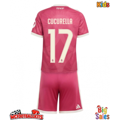 Real Madrid Marc Cucurella #17 Replica Third Stadium Kit for Kids 2026-27 Short Sleeve (+ pants)